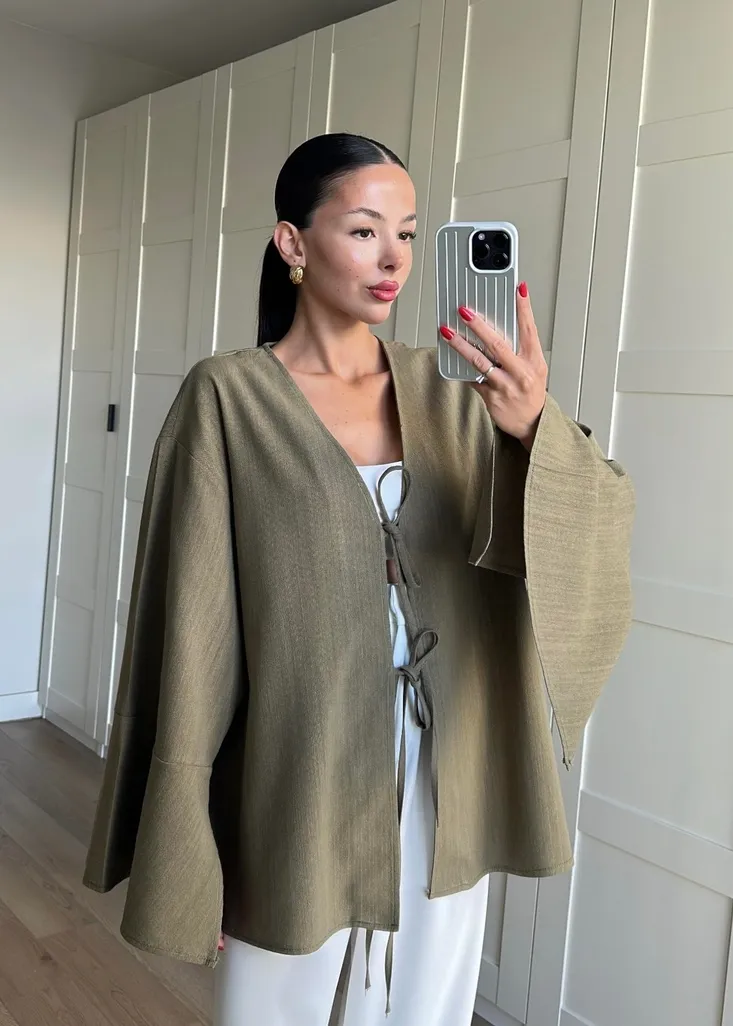 Efil Keten Kimono HAKİ